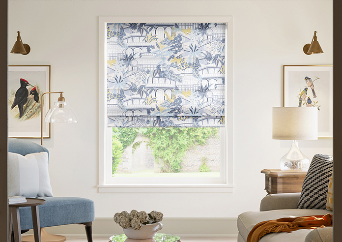 Elka, China Blue - Roman Blind - Image 3